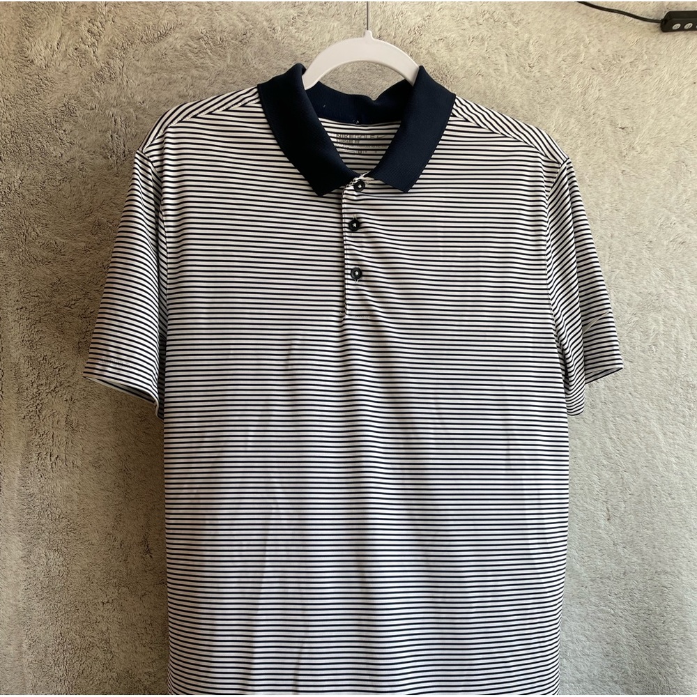 Nike Mens Golf Polo | M | Blue/White